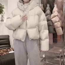 韩国东大门女装2025冬新款韩版高腰加厚面包服外套棉衣女