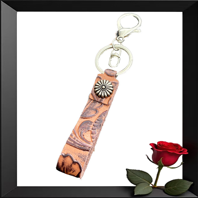 Europa y Estados Unidos transfronterizos occidentales retro bohemia viento turquesa pequeños regalos bolsos de automóviles colgantes de llaves personalizados