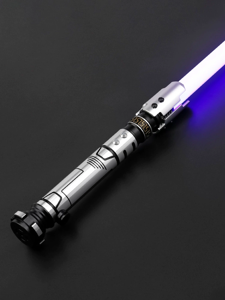 Full metal lightsaber, handle, button with laser, star wars