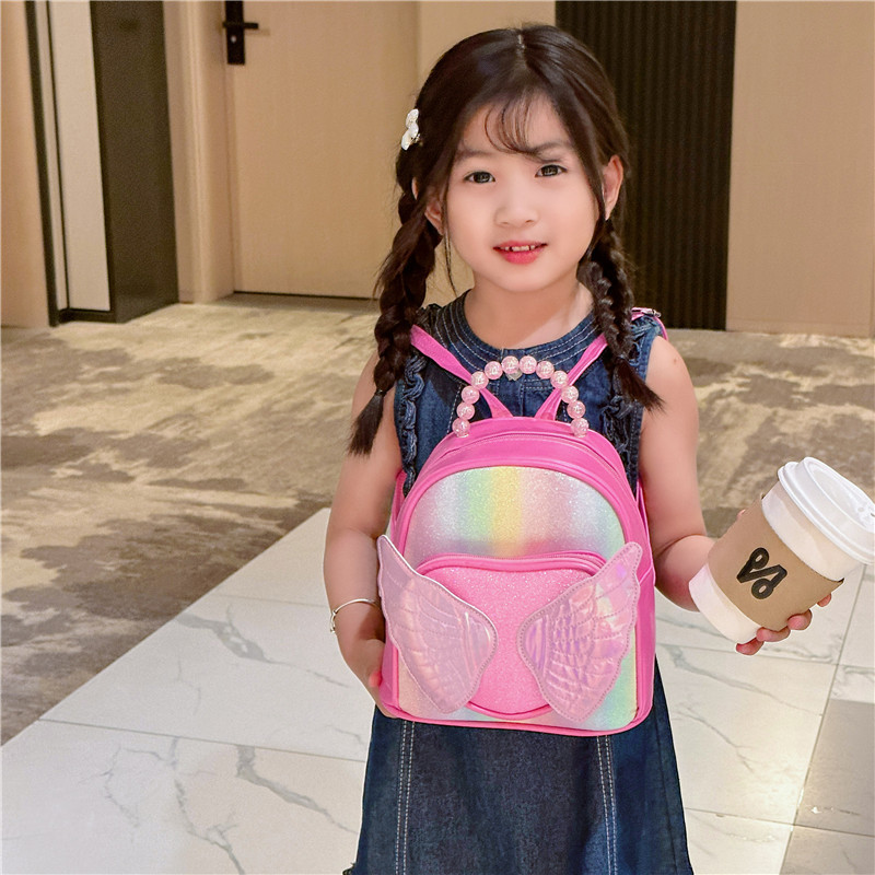 Cartoon kindergarten lindas mochila de estudiantes nueva mochila de chicas de sequillas de moda perla mochila portátil para niños