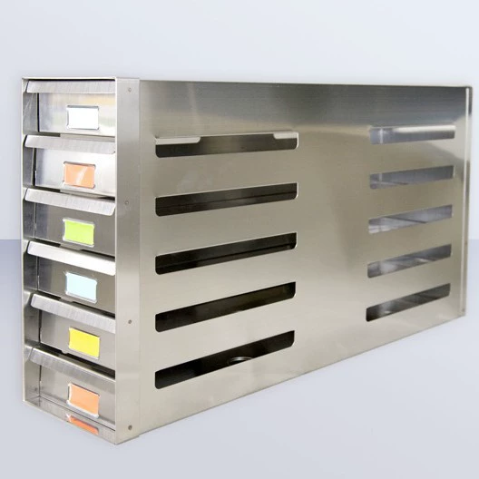 Барок Горизонтальная морозная стойка из нержавеющей стали Применимая резервуар с жидким азотом для хранения образцов 99-6206