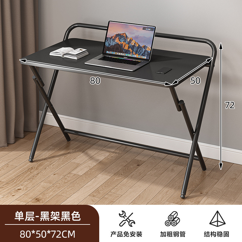 Mesa de computadora plegable, escritorio de escritorio plegable