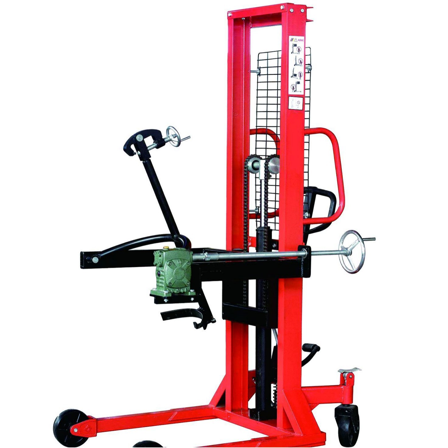 河北石家庄厂家批发油桶堆高车 油桶装卸车 油桶升降车 油桶手推