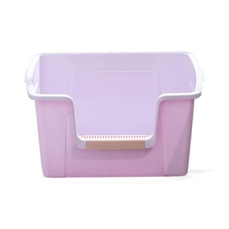 Hot sale nuevo pan grande gatos arena pan super gran tamaño semicerrado para gatos inodoro alto anti-spillado gatos arena al por mayor