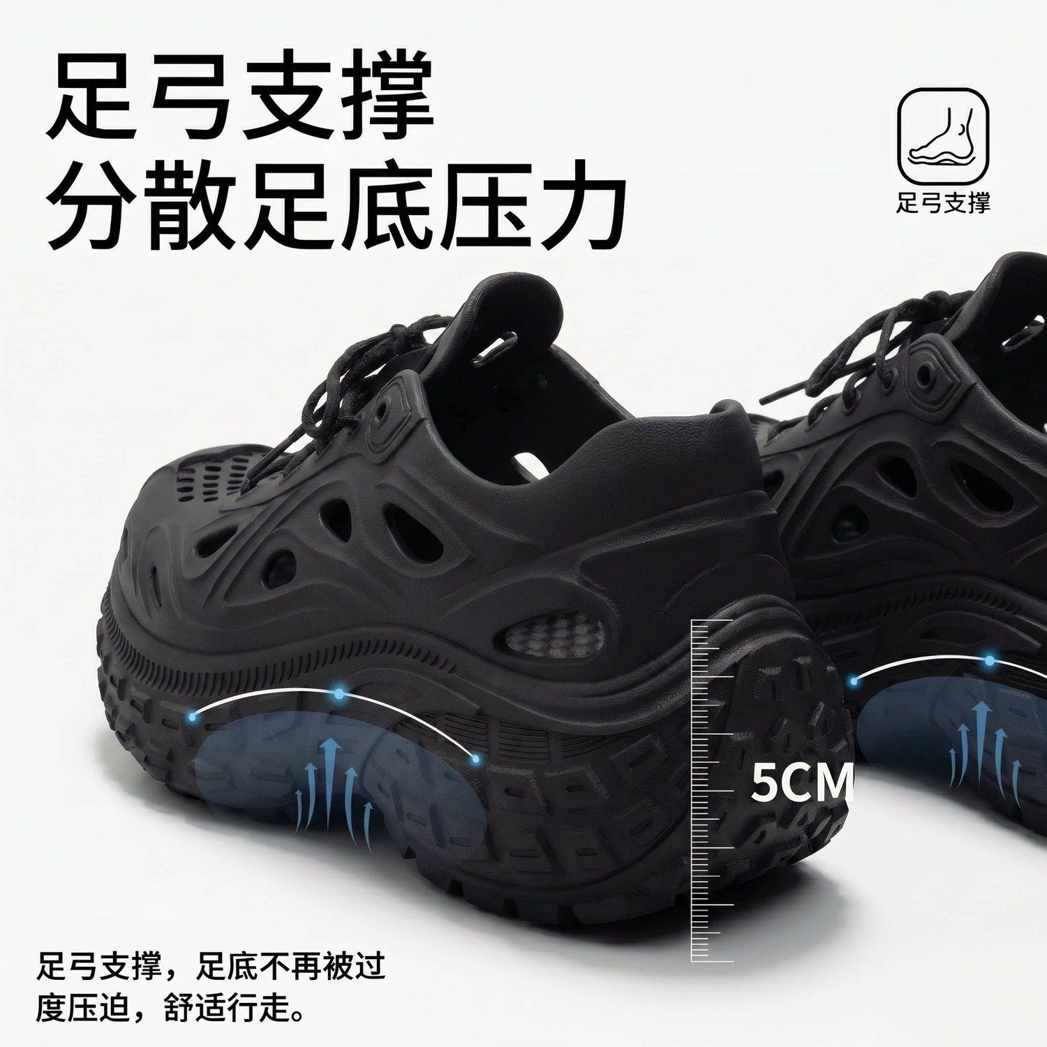 Summer Crocs-style slippers