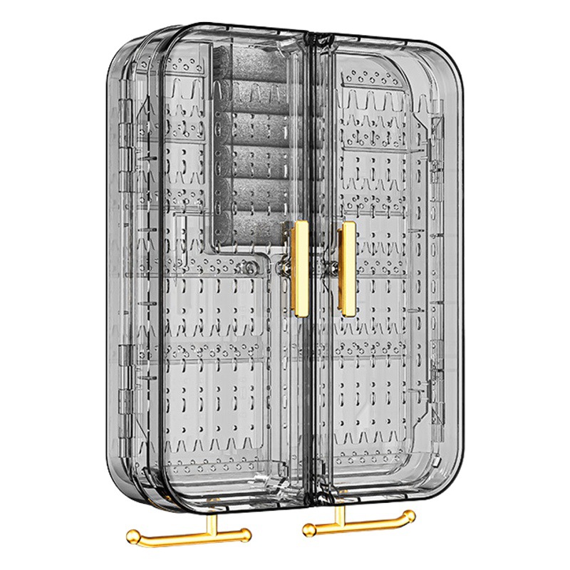 Jewelry storage box large capacity wall-mounted multifunctional earrings necklace earrings jewelry box high-end exquisite jewelry rack