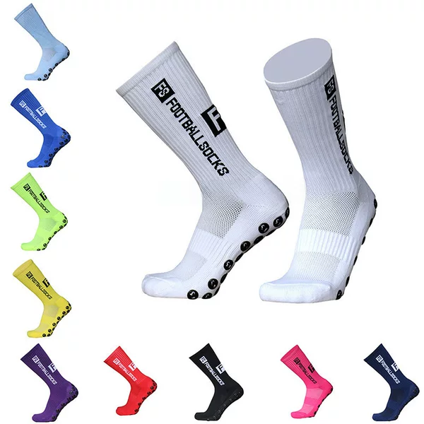 Copyright Fs Football Socks Round Silicone Football Socks for Men and Women, Thickened Towel Anti-Slip Football Socks
