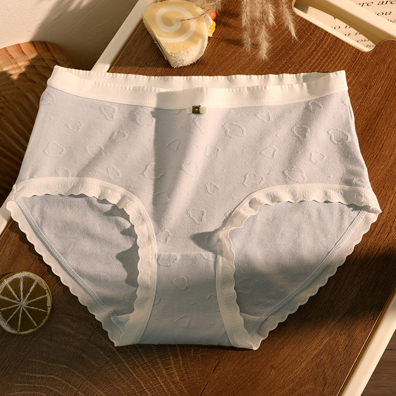 Ropa interior de mujer entrepierna transpirable de algodón puro Pantalones cortos de triángulo para niñas japonesas 2024 nueva ropa interior de talla grande sin costuras para mujer al por mayor