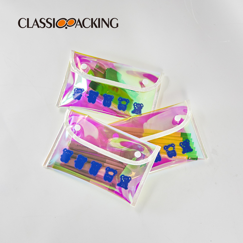 Bolsa de lavado láser al por mayor de fábrica TPU material colorido bolsa de almacenamiento de viaje bolsa de cosméticos de colores impermeable