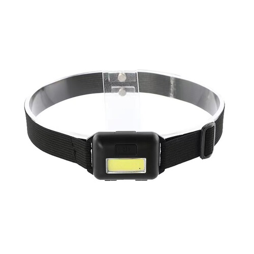 COB Plastic Headlamp Battery Model Mine Lamp LED Portable Outdoor Camping Multifunction Mini Head-mounted Flashlight
