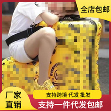 宝宝骑寸骑行行李箱坐可网红小黄鸭儿童可拉杆箱直销包邮代发批发