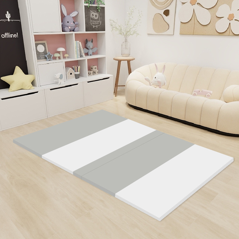 Alfombra de gateo para bebés Fanyibaby XPE, alfombra de juego para madres y bebés, alfombra de cuero PU sin costuras de cinco secciones, clase A.