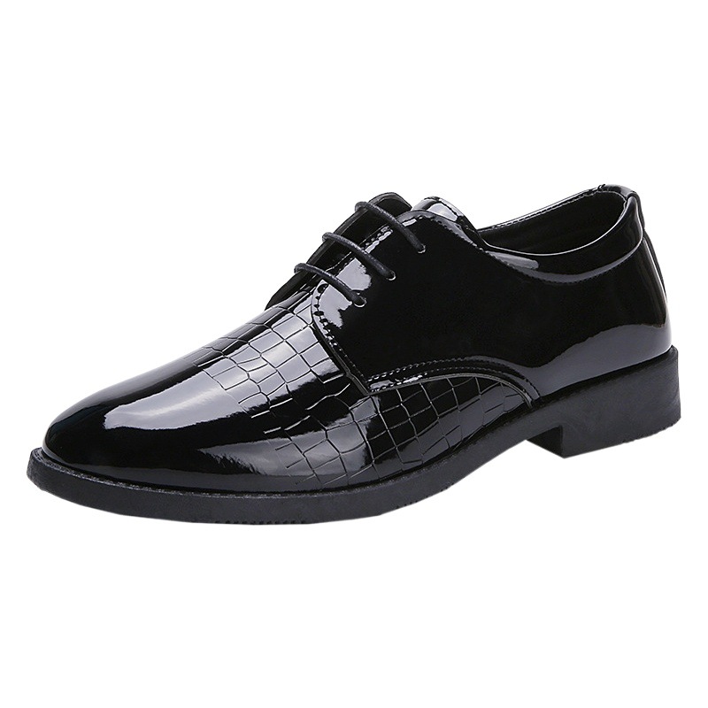 Otoño e invierno zapatos de cuero de los hombres zapatos de cuero formales de negocios zapatos de cuero casuales de los hombres coreanos británicos jóvenes zapatos de cuero de los hombres versátiles