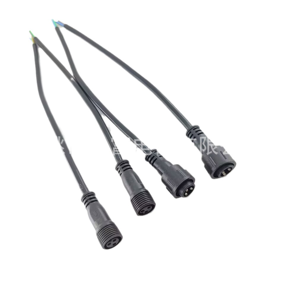 防水接头防水连接器 LED防水快速公母接头线 工业电缆接头线厂家