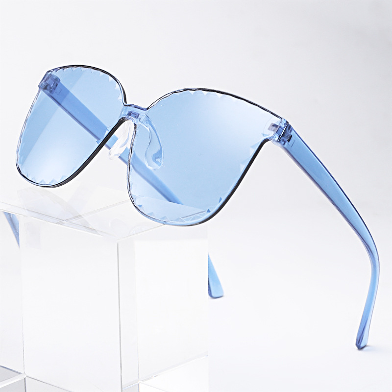 Nueva personalidad de color caramelo sin marco gafas de sol de estrellas fiesta extraña gafas de sol de pentagrama image 23
