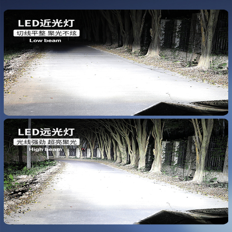 22 CHANGAN LUMIN WAXY 옥수수 LED 헤드 라이트는 멀리 및 거의 빛을 통합 된 슈퍼 밝은 집중 렌즈 자동차 전구를 수정했습니다.