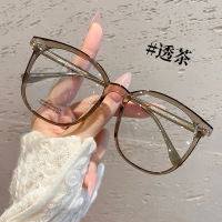韩系素颜女大框H1057L板材插芯镜腿镜框显脸小超轻TR90近视眼镜男