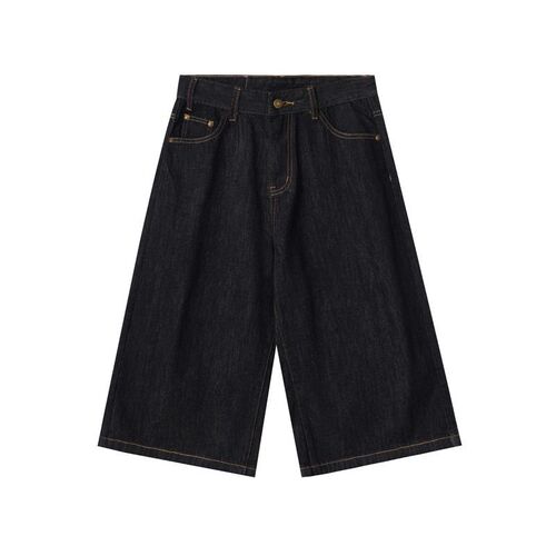 JIMAU New American retro original cow baggy jeans men's straight leg loose neutral wide legs