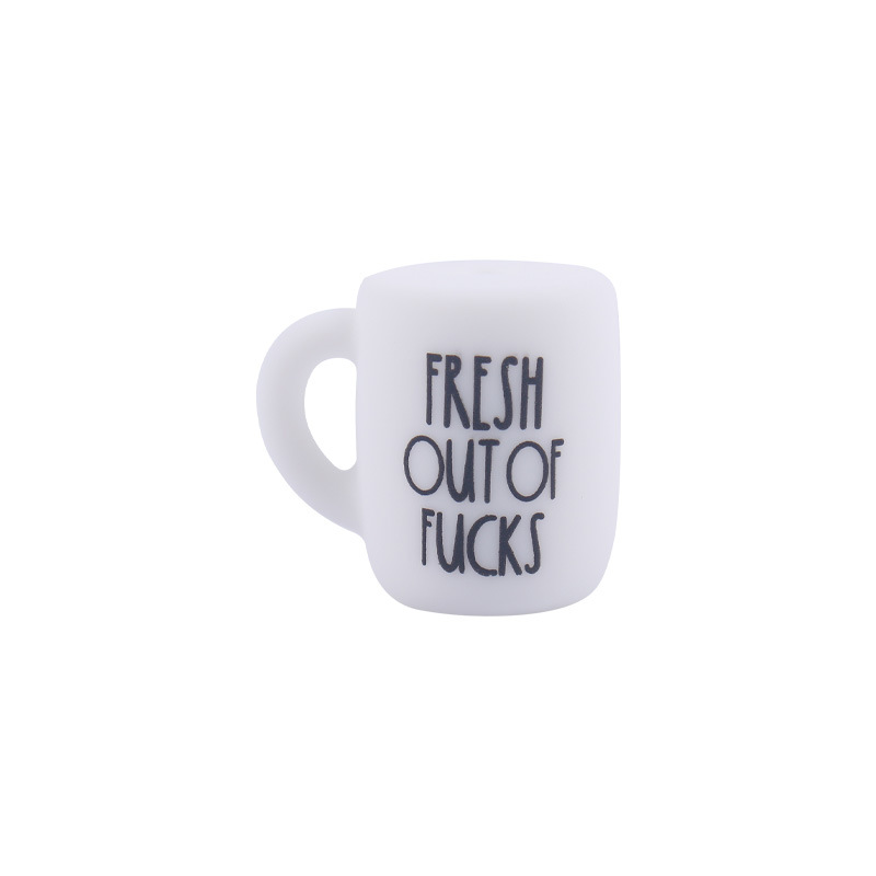 Bebé suministros de dibujos animados taza juguete creativo DIY personalidad pequeña taza teether pezón cadena pulsera accesorios pequeños