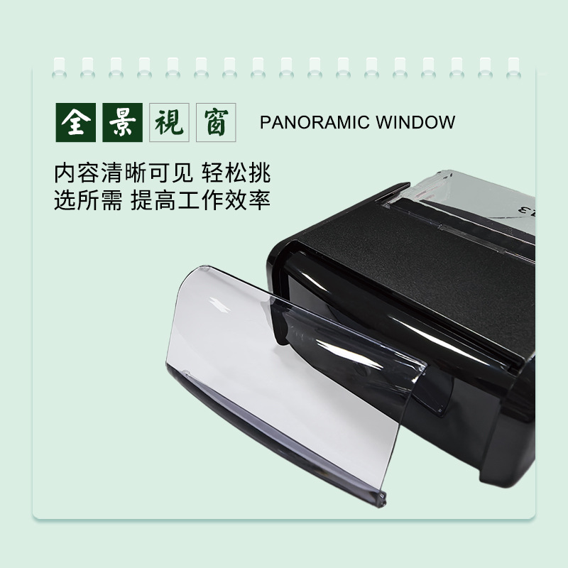 Zhuodaco Inda flip sello redondo rectangular concha negra de tinta de tinta de nuevo sello material de sello de oficina al por mayor