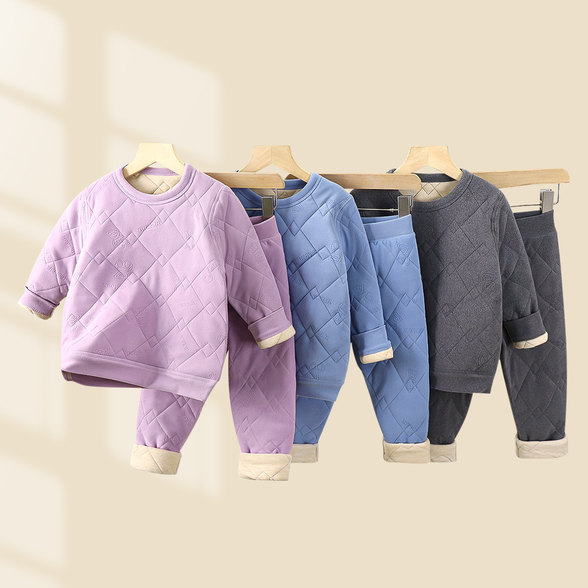 Uniformes escolares infantiles artefactos de otoño y invierno nuevos tres capas de algodón de algodón para niños con camisa de algodón gruesa con chaqueta de algodón para niñas clase A