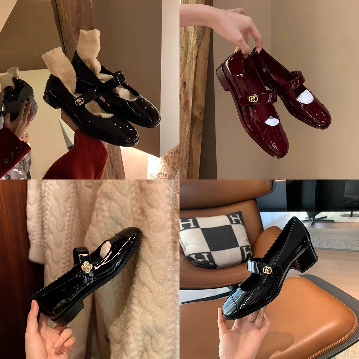 Обувь, туфли, лоферы для кожаной обуви, стиль Chanel, французский стиль, натуральная кожа
