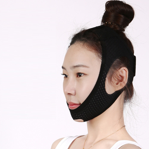 Summer mesh V face belt breathable sleeping mask anti-snoring belt  new chin rest mouth breathing correction mask