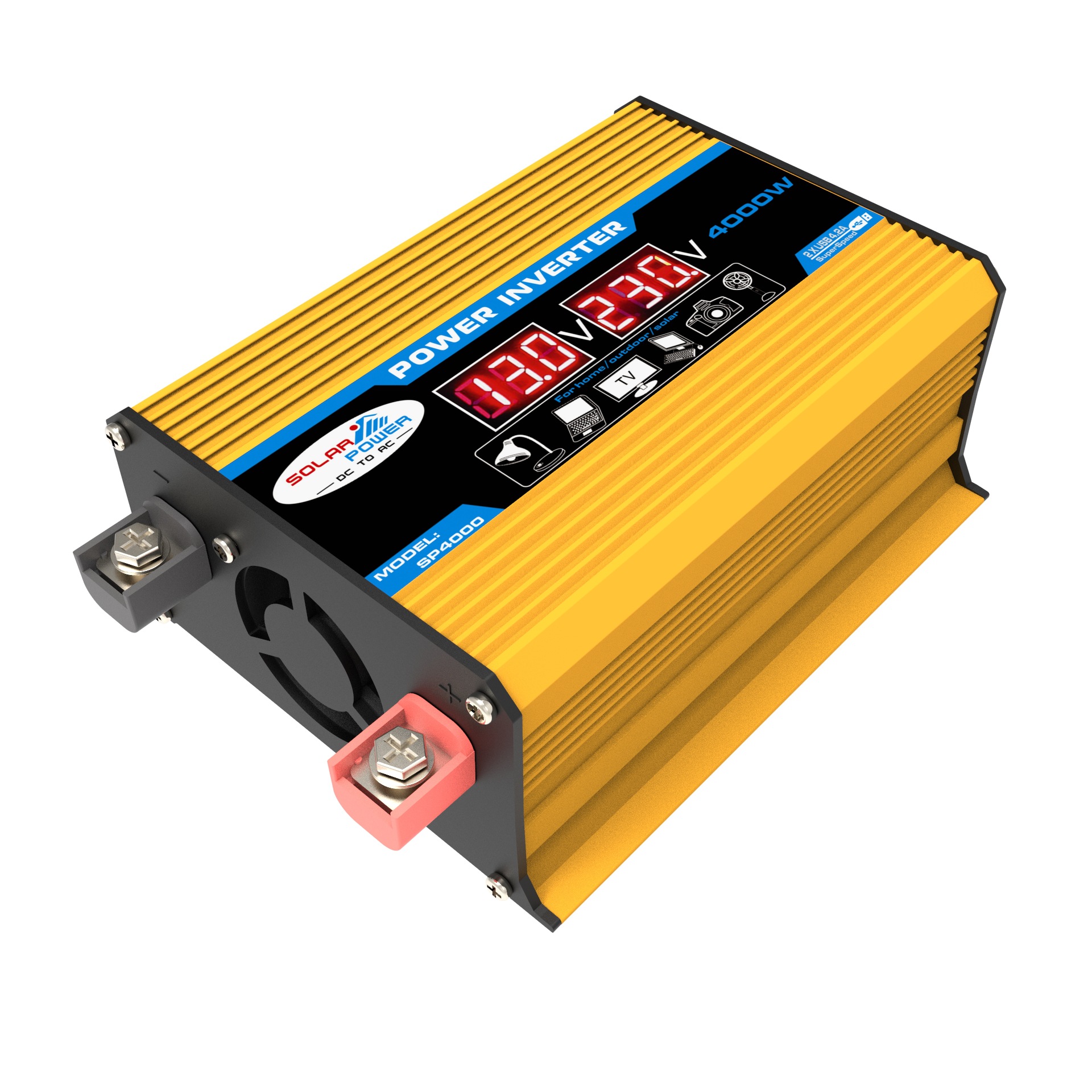 实力工厂车载逆变器 3000W 4000W 12V转220V 110V power inverter