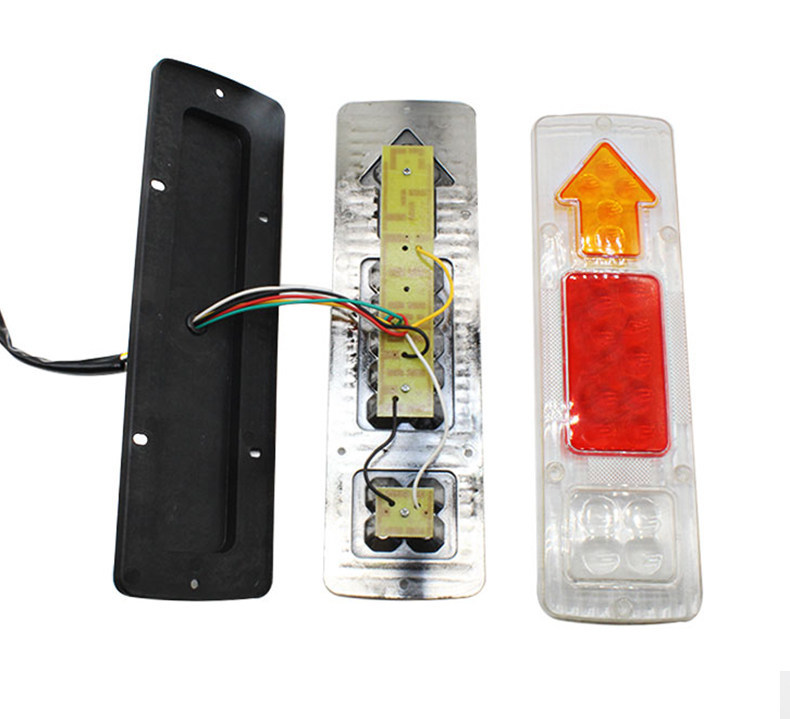 Electric tricycle LED rear light assembly, brake light, turn signal, driving light for elderly vehicles, 12V/48V/60V universal