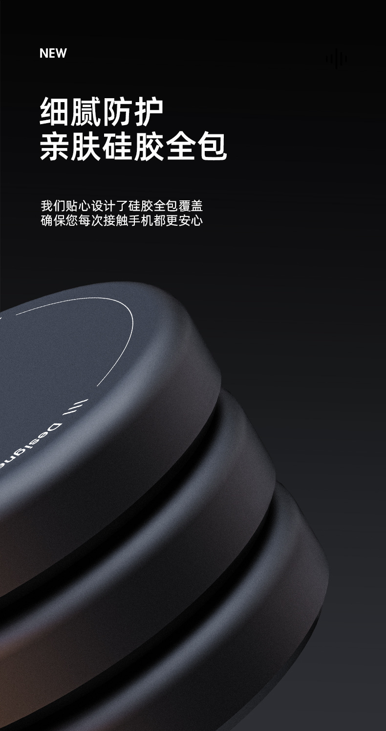 Suitable for Tesla Model 3 and Model Y/Yl, Skin-Friendly Silicone Magsafe Strong Magnetic Car Phone Holder