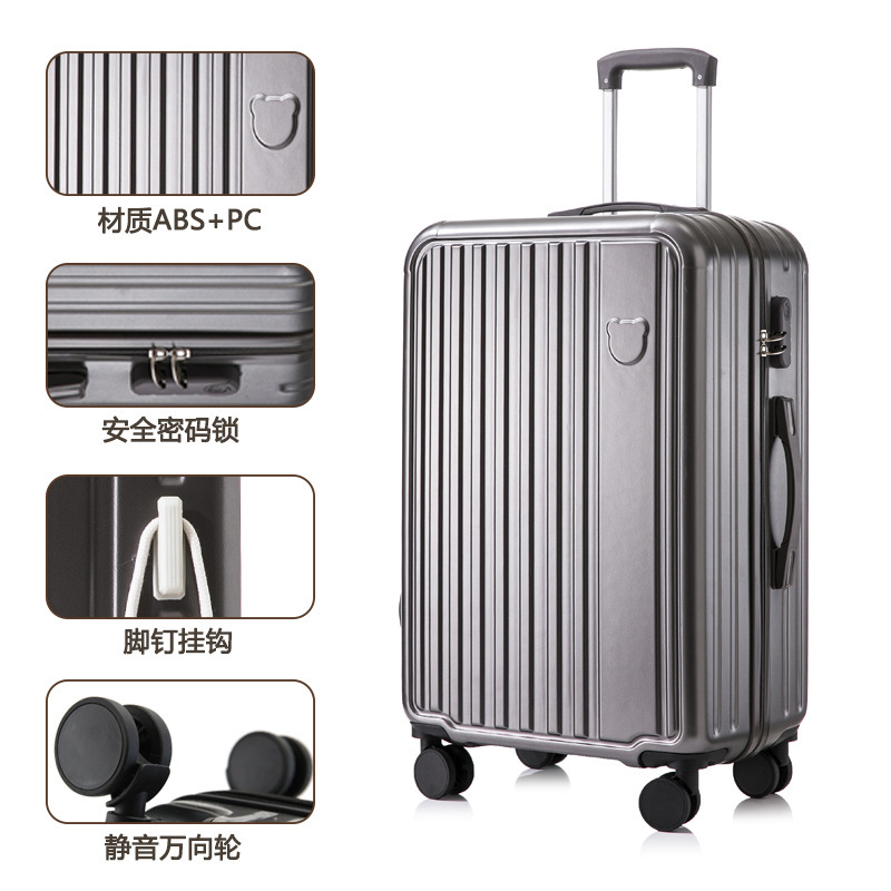 [Fábrica de selección estricta] maleta de 20 pulgadas para estudiantes coreanos pequeños maletas de tracción frescas, maletas de viaje, maletas de contraseña