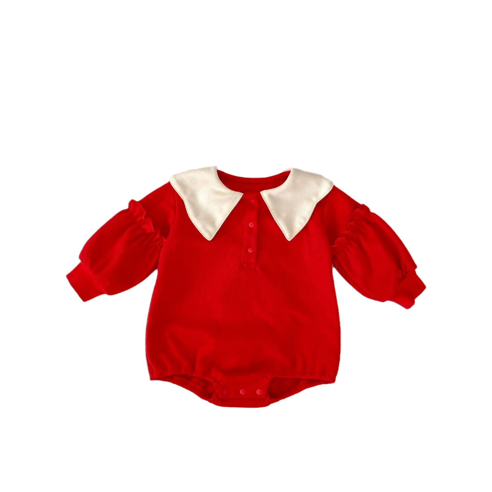 and Baby Girls' Long sleeved Ha Yi 2024 New Autumn with Collar Back, Rabbit Cute Personality Triangle Climbing Dress_voghion.com