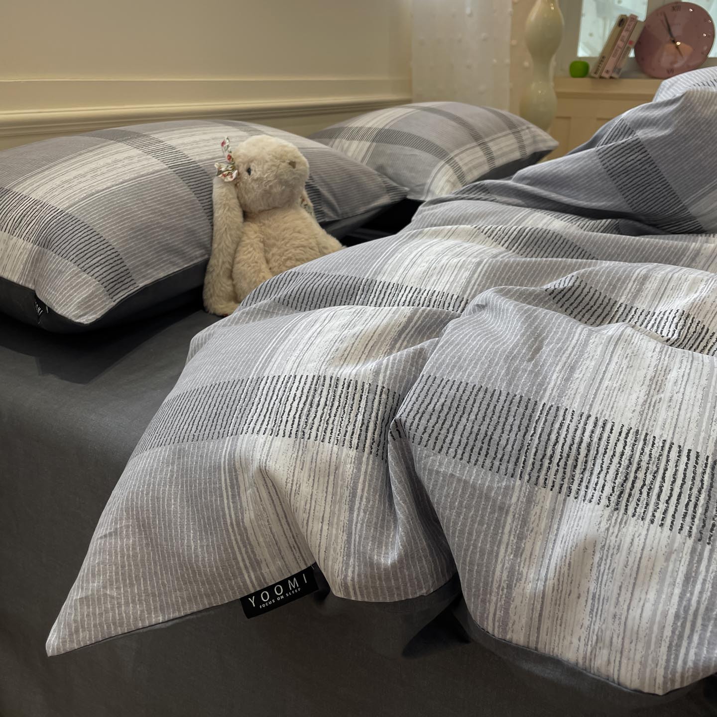 Cama de algodón de cuatro piezas set2025 nuevo algodón de cuatro estaciones sábanas universales set de cama de tres piezas