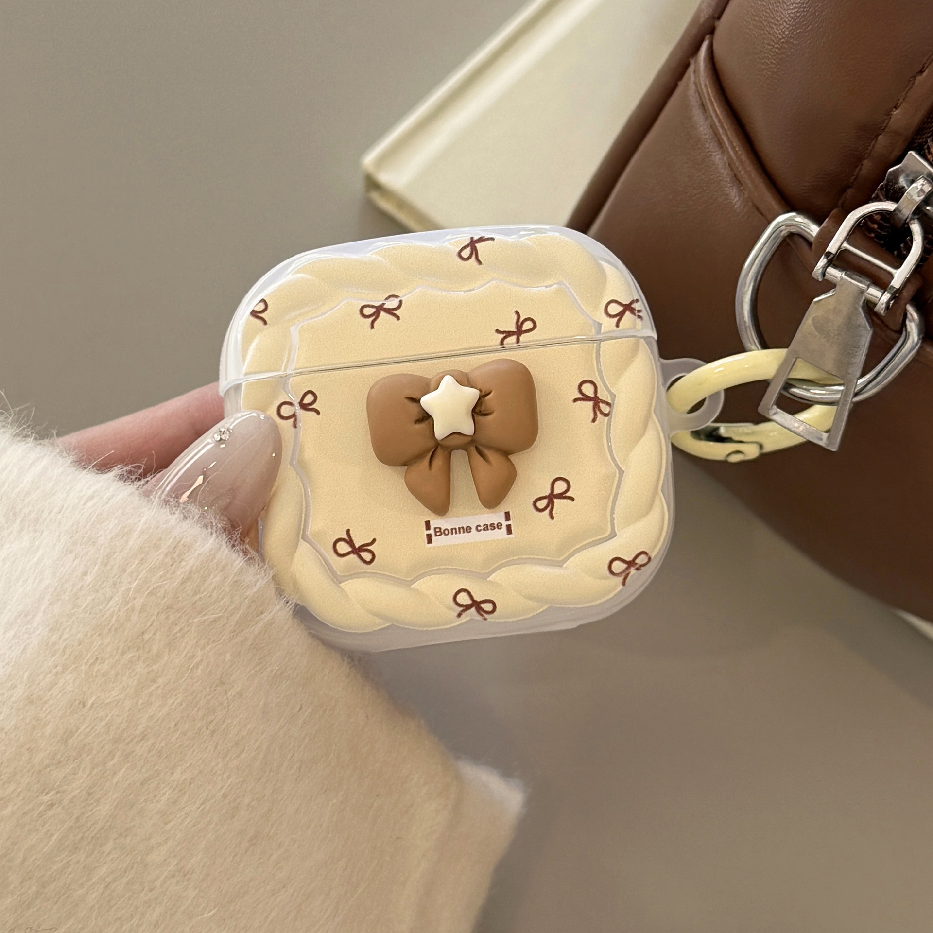 Arco marrón para Apple AirPods Pro2 cubierta 4 generación nueva 3 generación auriculares Bluetooth 1 / 2 colgante