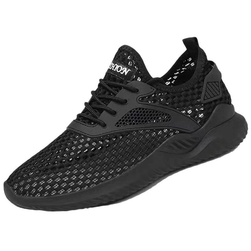 Men's Shoes Mesh Breathable Hollow Summer Comfortable Soft-Soled Sports Shoes Cross-Border Fashion Versatile Lightweight Casual Shoes Wholesale