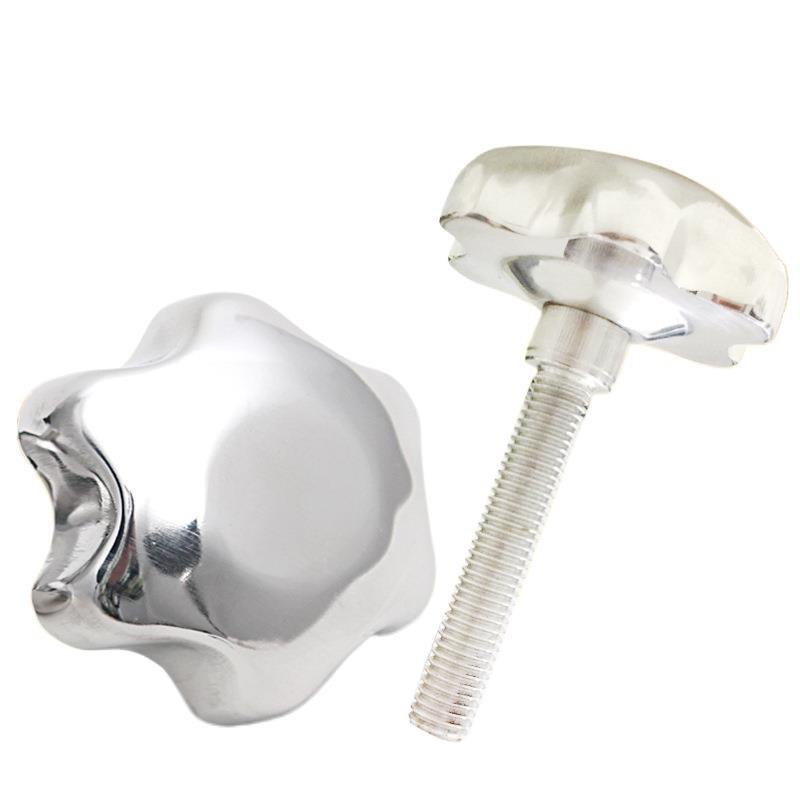 定做304不锈钢梅花手柄螺栓五星手拧丝杆手轮螺杆锁紧螺丝M8 M12