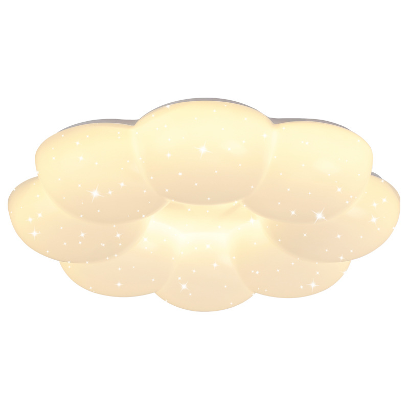 Gujia crema de viento flor sala de niños lámpara de techo moderna minimalista inins lámpara de habitación led lámpara de dormitorio 357L