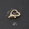 Ring -free heart buckle light golden color
