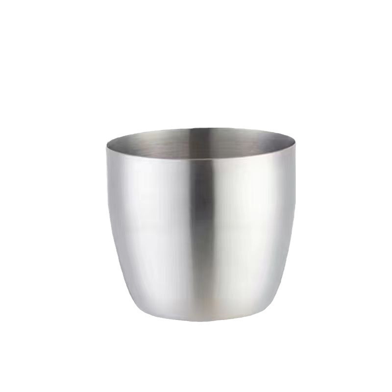 304 tazas de cerveza de acero inoxidable engrosadas tazas coreanas tazas de agua redondas de una sola capa tazas de comidas tazas de logotipo creativo