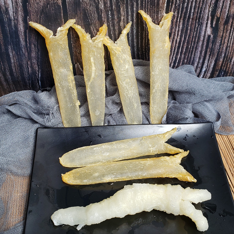 批发小号花胶筒 带耳小扁筒芒鱼肚巴沙鱼胶 40头左右/斤 招商代发|ms