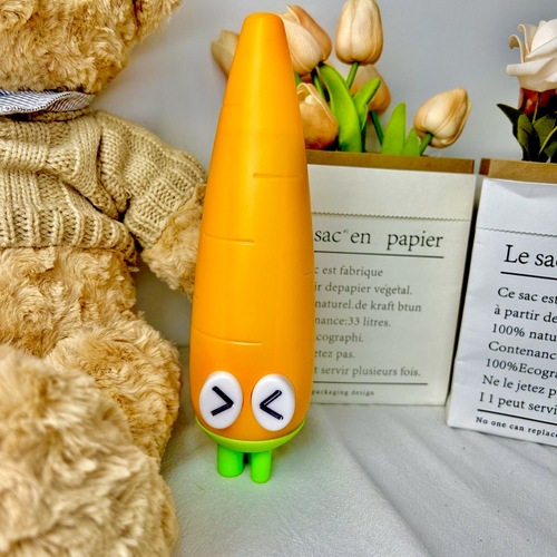 3D printed telescopic carrot sword simulated carrot shape telescopic stick decompression creative toy shrink sword internet celebrity model