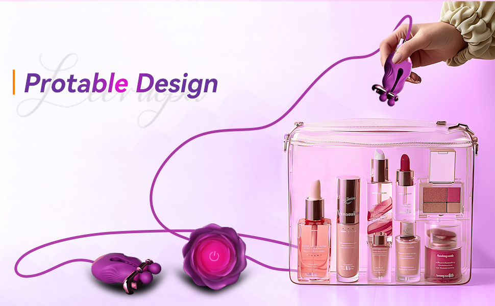 Massaggiatore per capezzoli in silicone a forma di rosa donna_voghion.com