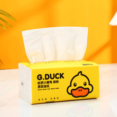 Small Yellow Duck Large Pack Facial Tissue Home Economical Family Pack 4-Ply 90-Piece Tissue Wholesale