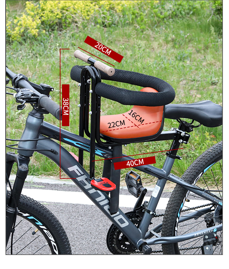 Mountain Bike Bicycle Child Seat Front-Mounted Electric Bike Baby Child Safety Seat