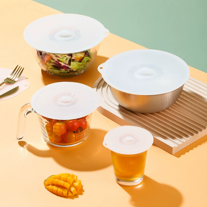 Крышка бытовой микроволновой печи Пищевая силиконовая крышка для консервации Крышка чаши Нагревательная брызгозащищенная Крышка для обеденной коробки Оптовая продажа