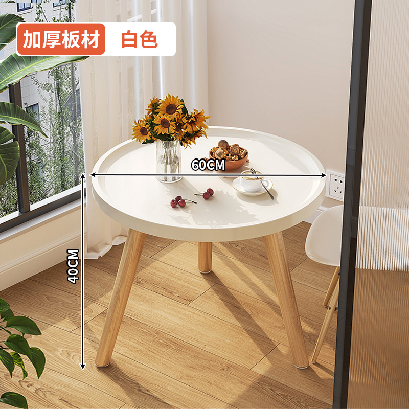 [원형 테이블] 흰색 - 직경 60CM, 높이 40CM