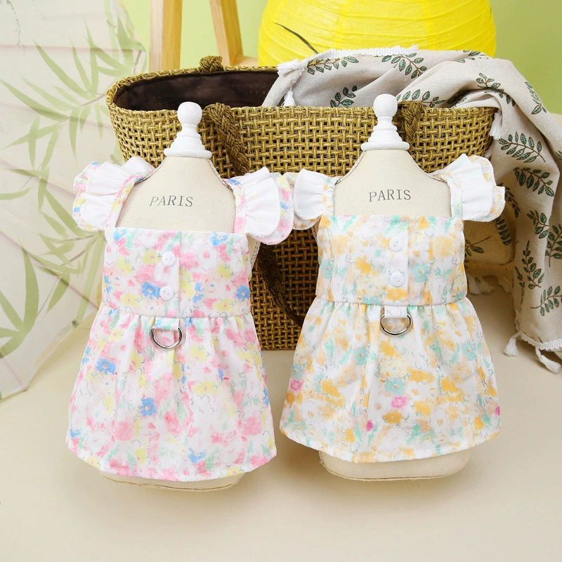 Кошачья одежда, предотвращая выпадение волос, тонкая летняя кукольная кошка, голубая кошка, короткая кошка, домашняя кошка, милая летняя юбка