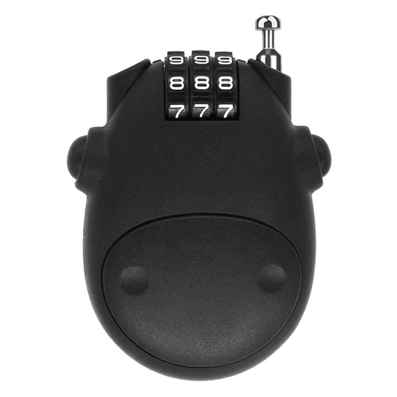 Cartoon Cow Telescopic Wire Rope Steel Cable Password Lock Helmet Lock Car Clothing Sleigh Motorcycle Helmet Lock in Stock