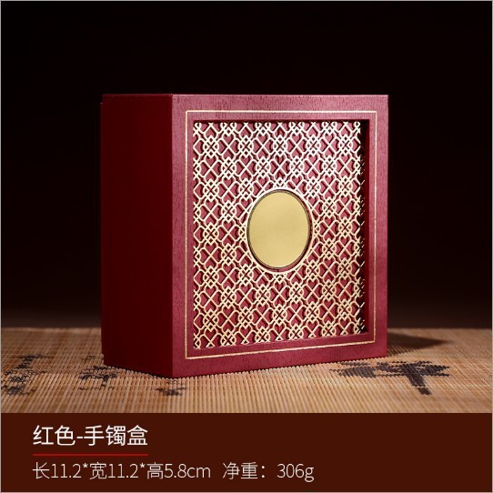 圆标古法盒传承手镯盒文玩收纳盒珠宝玉石收藏盒子批发饰品珠宝盒