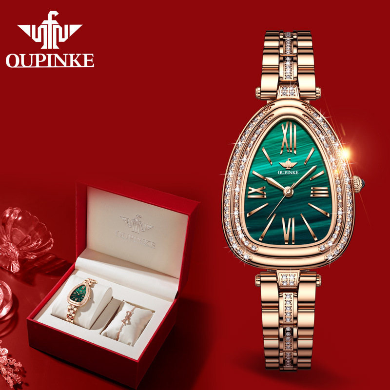 Wave ­ Qin Watch Swiss Genuine Men's Waterproof Couple Watch Fully Automatic Mechanical Watch Luminous Fashion Casual Watch